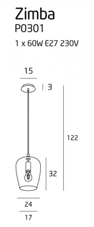 Suspensie moderna ZIMBA P0301 - Max Light [1]