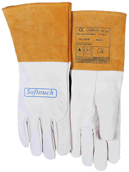 10-1009-SOFTouch™ mănuşă de sudură din piele box uşoara de capră [2]
