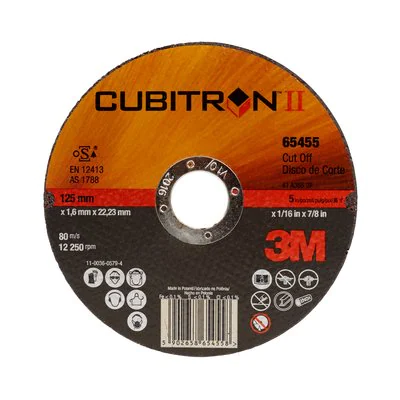 Disc debitare 3M™ Cubitron™ II T41, 125 mm x 1.6 mm x 22.23 mm, 36+ [1]