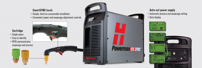 Aparat pentru taiere cu plasma POWERMAX 105 SYNC-HYPERTHERM [3]