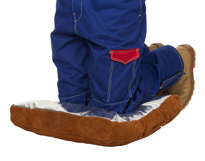 Lava Brown™ pernă de sudură; şpalt maro de vită pe o parte iar pe cealaltă parte PFR Rayon [2]