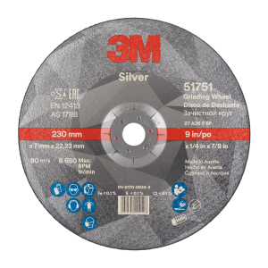 Echipamente si Abrazive profesionale - Disc polizare 3M Silver 230x7,0x22,23 T27 cu particule ceramice