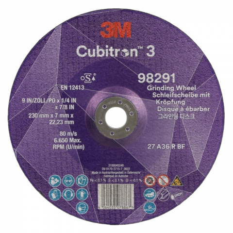 Echipamente si Abrazive profesionale - Disc de polizare 3M™ Cubitron™ 3 T27, 230X7mm, A36+, Q PN98291