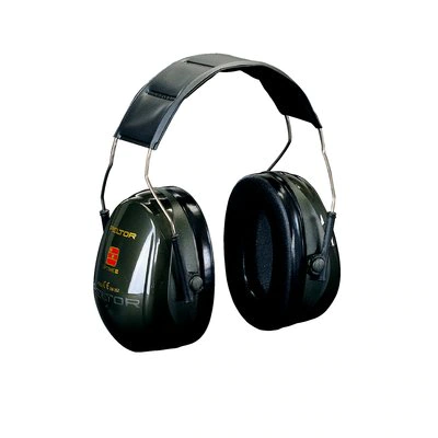 Protectie respiratorie, auditiva si oculara - Antifoane 3M™ PELTOR™ Optime™ II, 31 dB, verzi, bandă de fixare pe cap