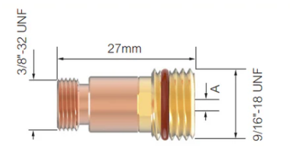 PORTPENSETA CU LENTILA 17/18/26, 2,4 MM, L=27 MM, CU INEL O pentru FUPA- 1 bucata [1]