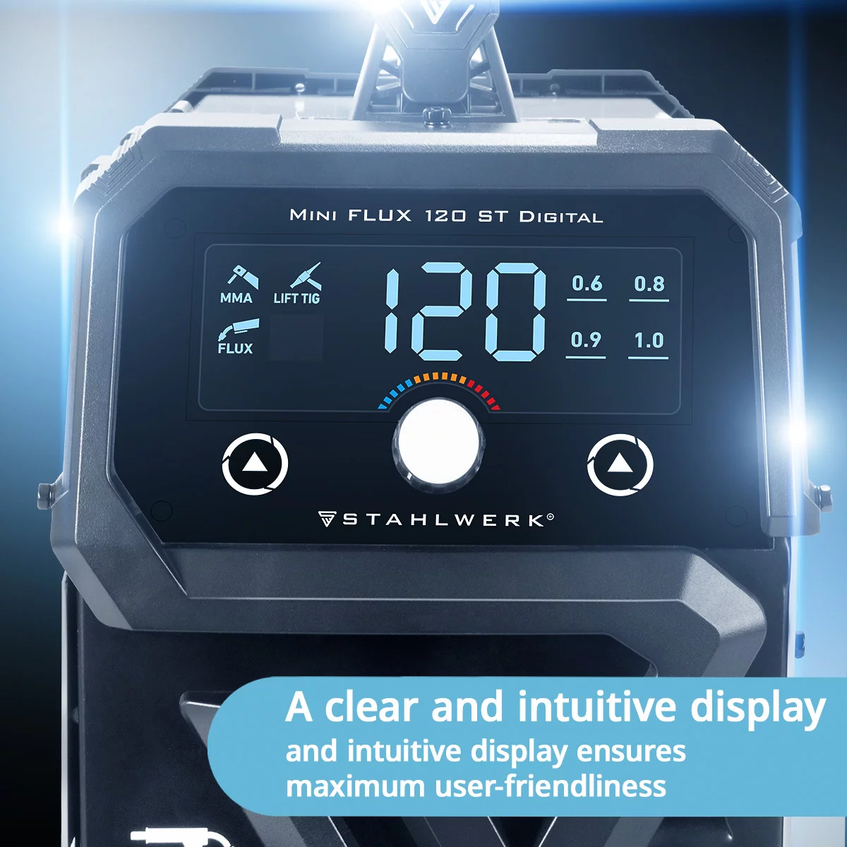 Aparat de sudura Digital Mini Flux 120 Stahlwerk pachet [3]