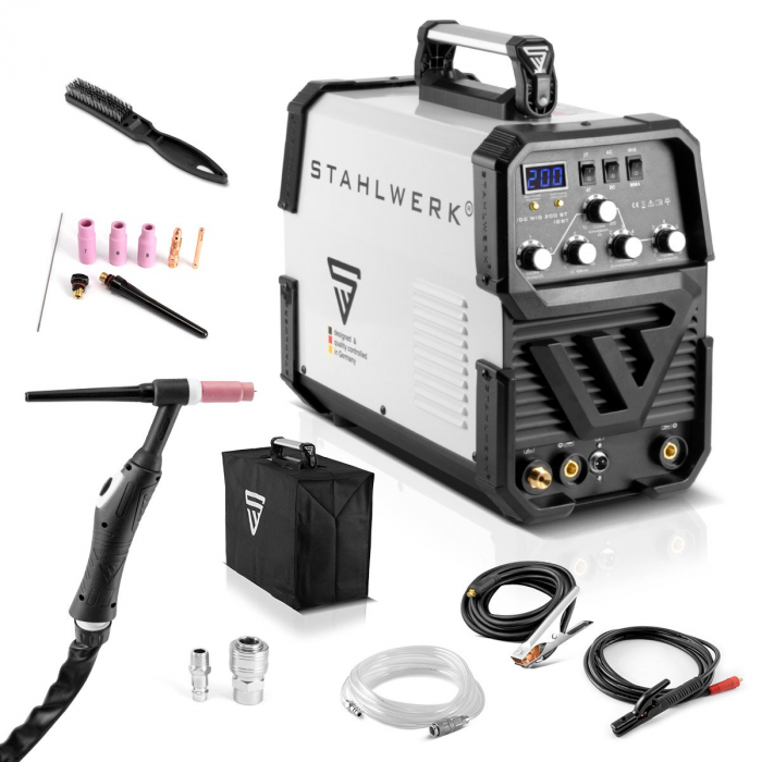 Aparat de sudura aluminiu profesional TIG 200 AC/DC Stahlwerk [3]