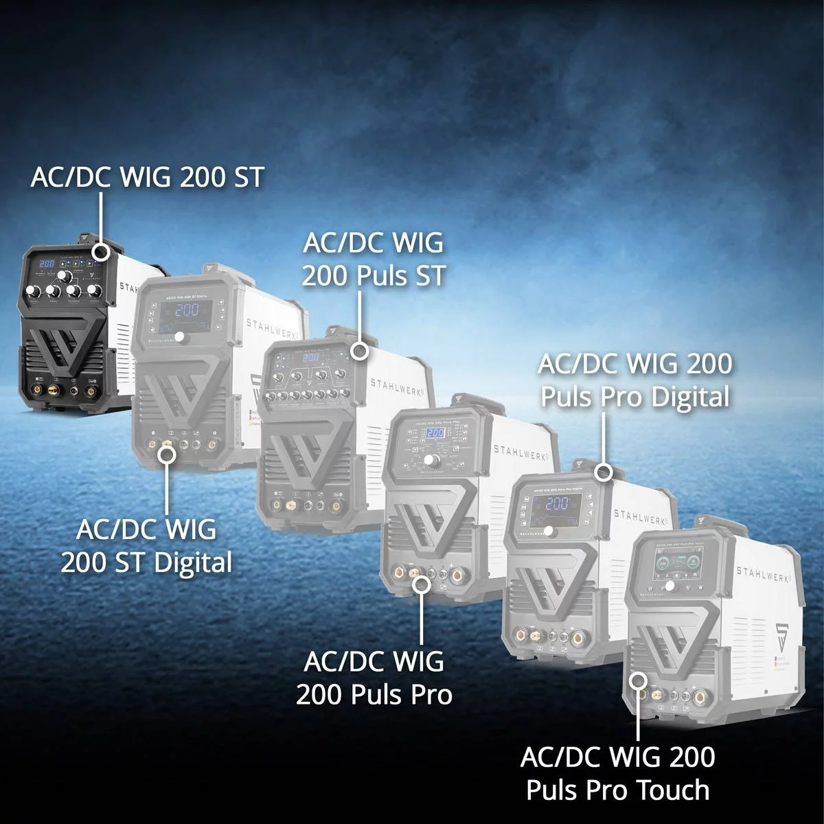 Aparat de sudura aluminiu profesional TIG 200 AC/DC Stahlwerk [6]