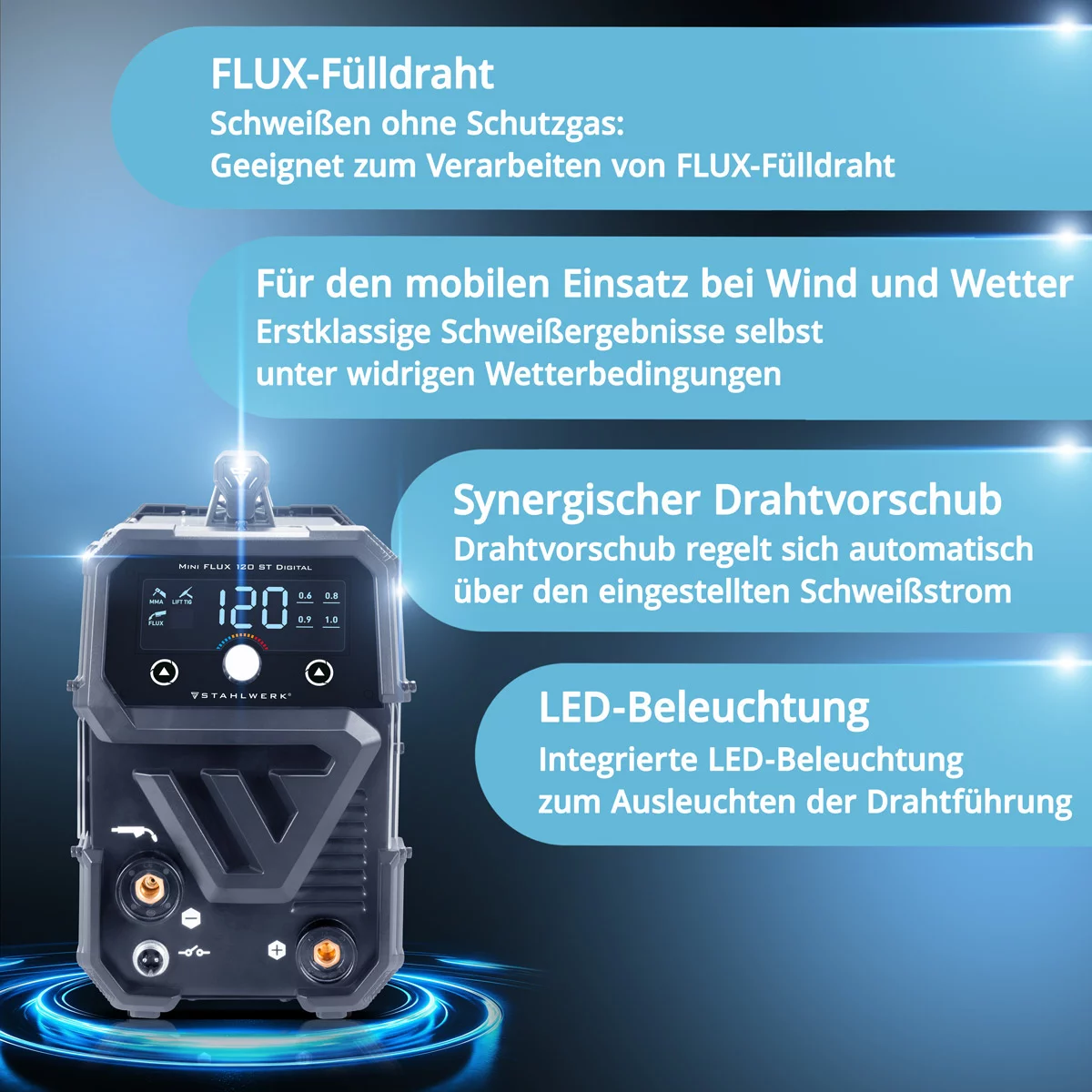 Aparat de sudura Digital Mini Flux 120 Stahlwerk [6]