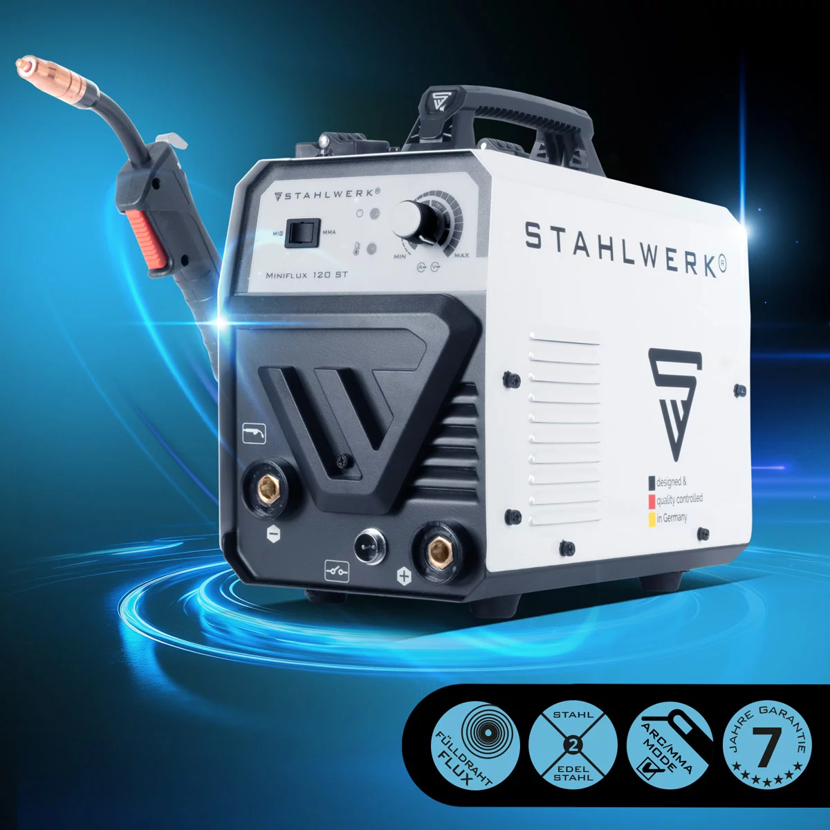 Aparat de sudura fara gaz Mini FLUX 120 ST Stahlwerk [2]