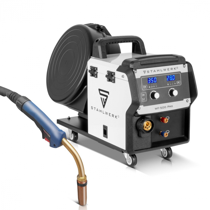 Aparat de sudura industrial MIG MAG 350 DP Invertor IGBT complet sinergic, racit cu apa, cu 350 A si functie spot, sistem de sudare MIG MAG cu impuls | puls dublu | puls de mare viteză [12]