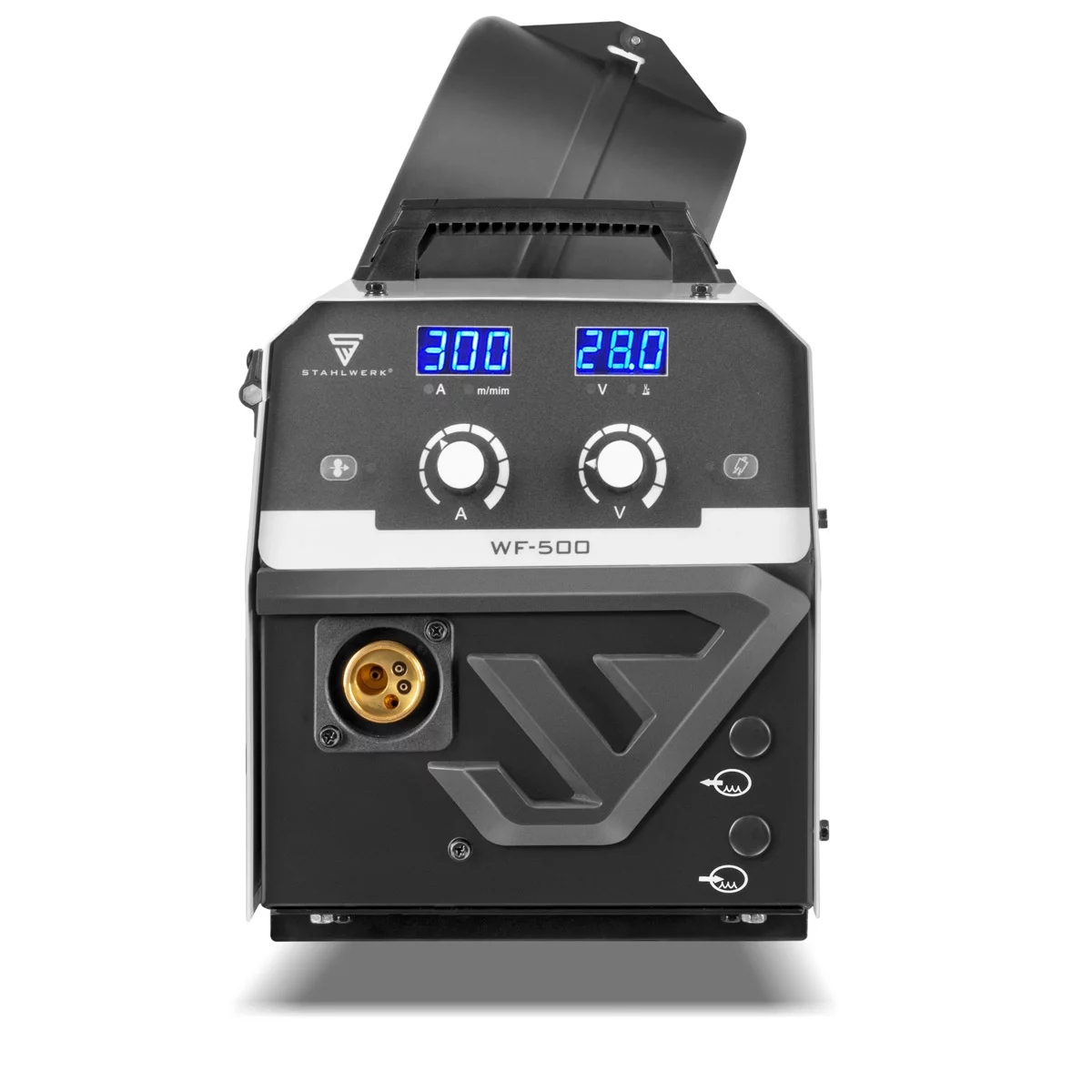 Aparat de sudura MIG MAG 300 Pro Invertor IGBT complet sinergic cu 300 A si functie de impuls Sistem de sudura combinat 3 in 1 MIG MAG | MMA | Lift-TIG [6]