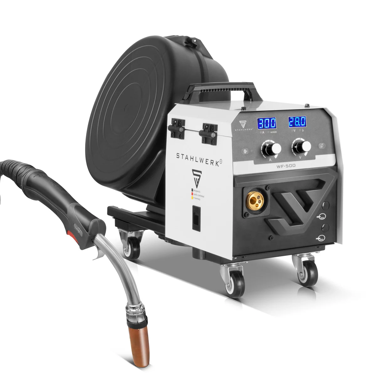 Aparat de sudura MIG MAG 300 Pro Invertor IGBT complet sinergic cu 300 A si functie de impuls Sistem de sudura combinat 3 in 1 MIG MAG | MMA | Lift-TIG [12]