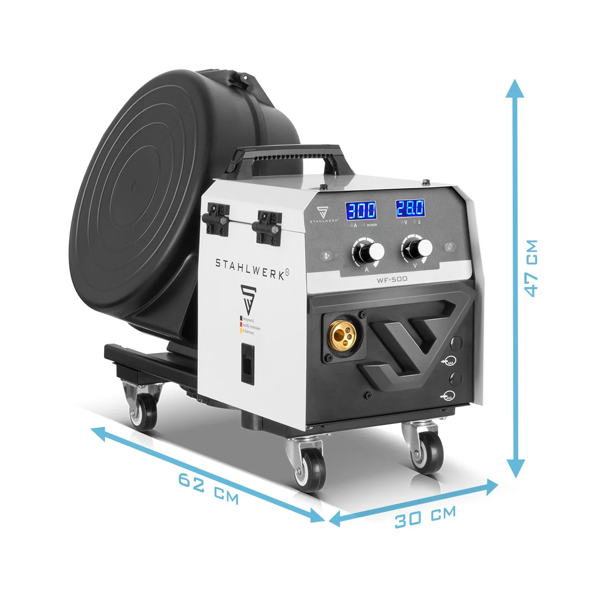 Aparat de sudura MIG MAG 300 Pro Invertor IGBT complet sinergic cu 300 A si functie de impuls Sistem de sudura combinat 3 in 1 MIG MAG | MMA | Lift-TIG [7]