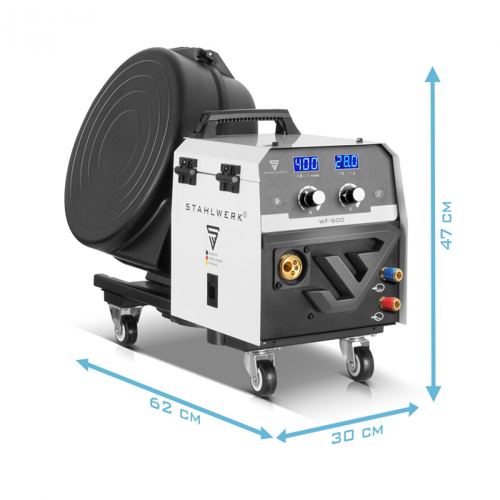 Aparat de sudura MIG MAG 400 Pro Invertor IGBT complet sinergic, racit cu apa, cu 400 A si functie de impuls Sistem de sudura combinat 3-in-1 MIG MAG | MMA | Lift-TIG [10]