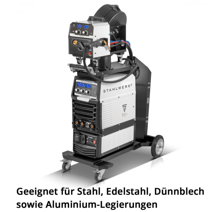 Aparat de sudura MIG MAG 400 Pro Invertor IGBT complet sinergic, racit cu apa, cu 400 A si functie de impuls Sistem de sudura combinat 3-in-1 MIG MAG | MMA | Lift-TIG [2]