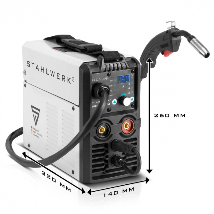 Aparat de sudura multiproces MIG/MAG/TIG/MMA Stahlwerk MIG 160 M complet [3]