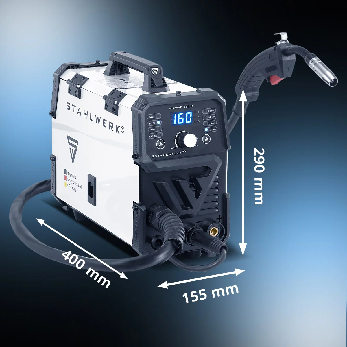 Aparat de sudura multiproces MIG/MAG/TIG/MMA Stahlwerk MIG 160 M complet [5]