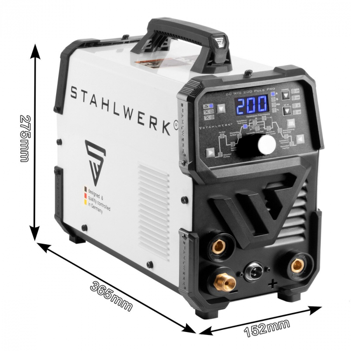 Aparat de sudura profesional DC TIG 200 Puls Pro Stahlwerk [4]