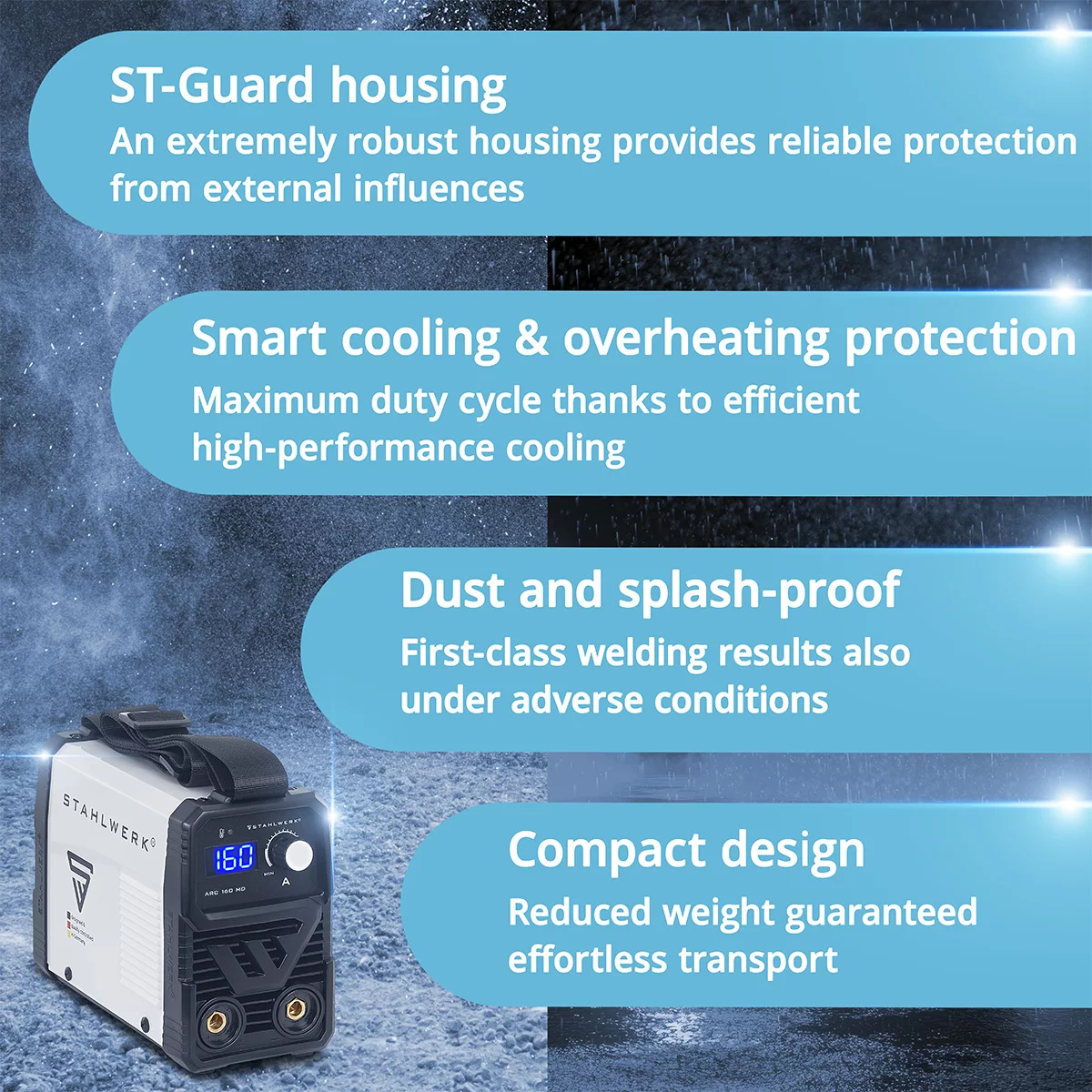 Aparat de sudura tip invertor ARC 160 MD Stahlwerk [9]
