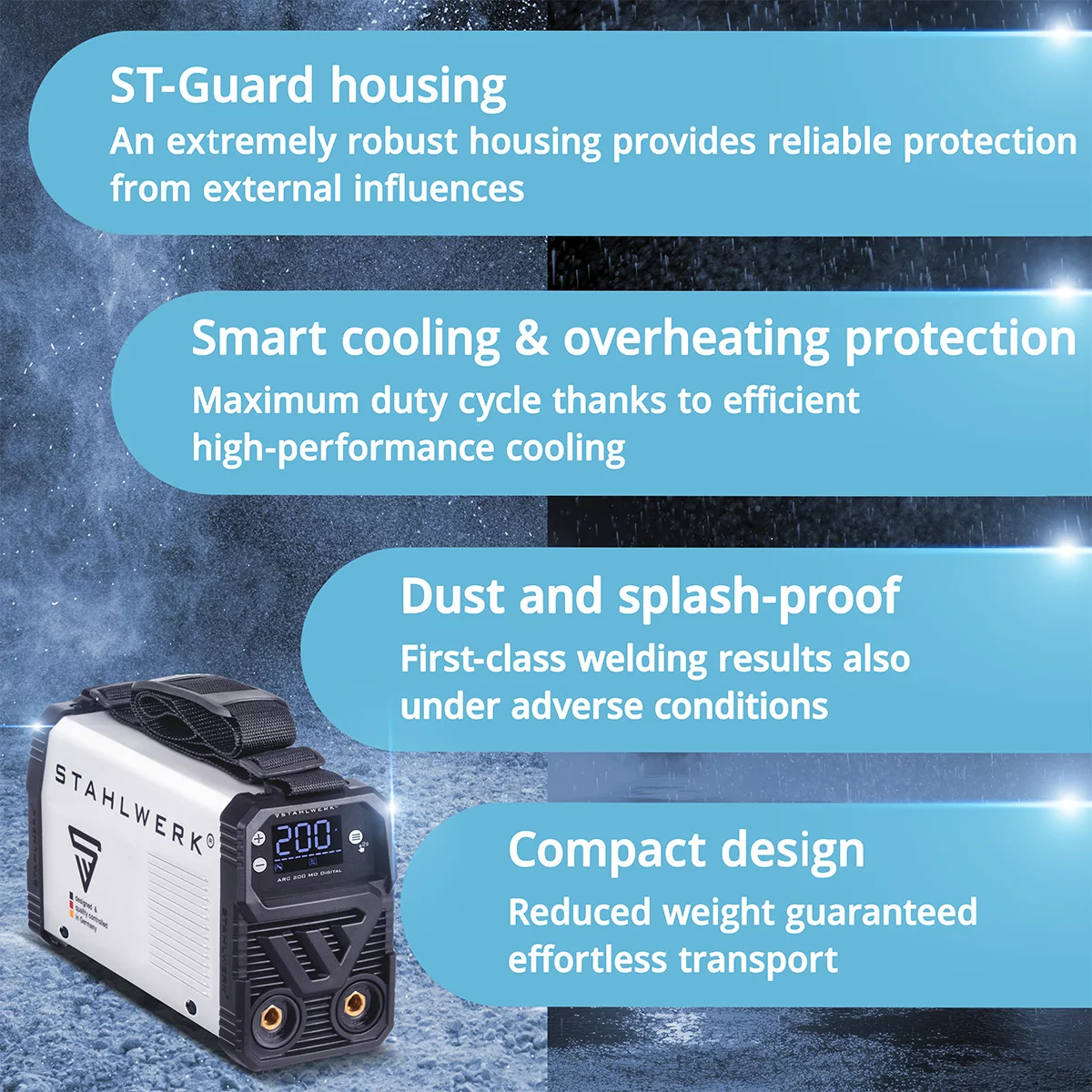 Aparat de sudura tip invertor ARC 200 MD Stahlwerk Digital [5]
