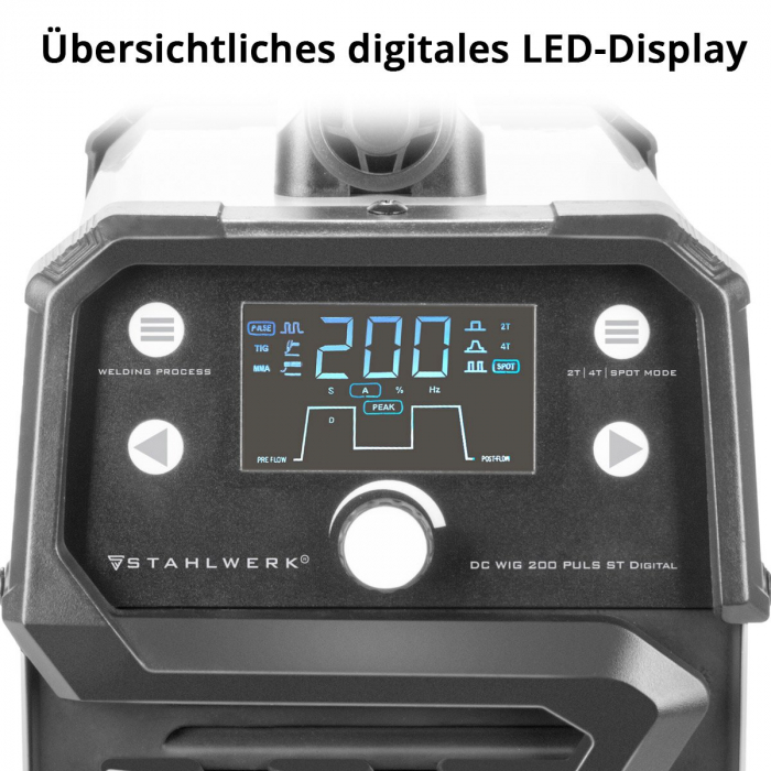 Aparat sudura 2 in 1 tip invertor DC TIG 200 Pulse ST Digital Stahlwerk [4]