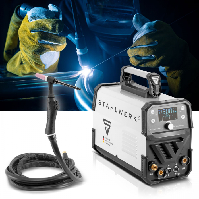 Aparat sudura 2 in 1 tip invertor DC TIG 200 Pulse ST Digital Stahlwerk [2]