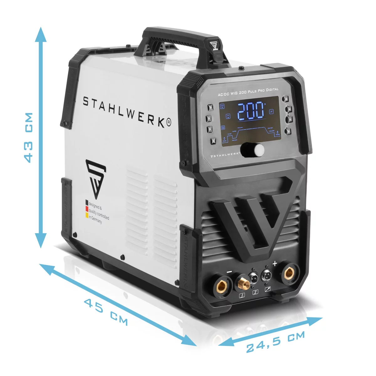 Aparat sudura aluminiu profesional AC/DC 200 Pulse Pro Stahlwerk Digital [4]