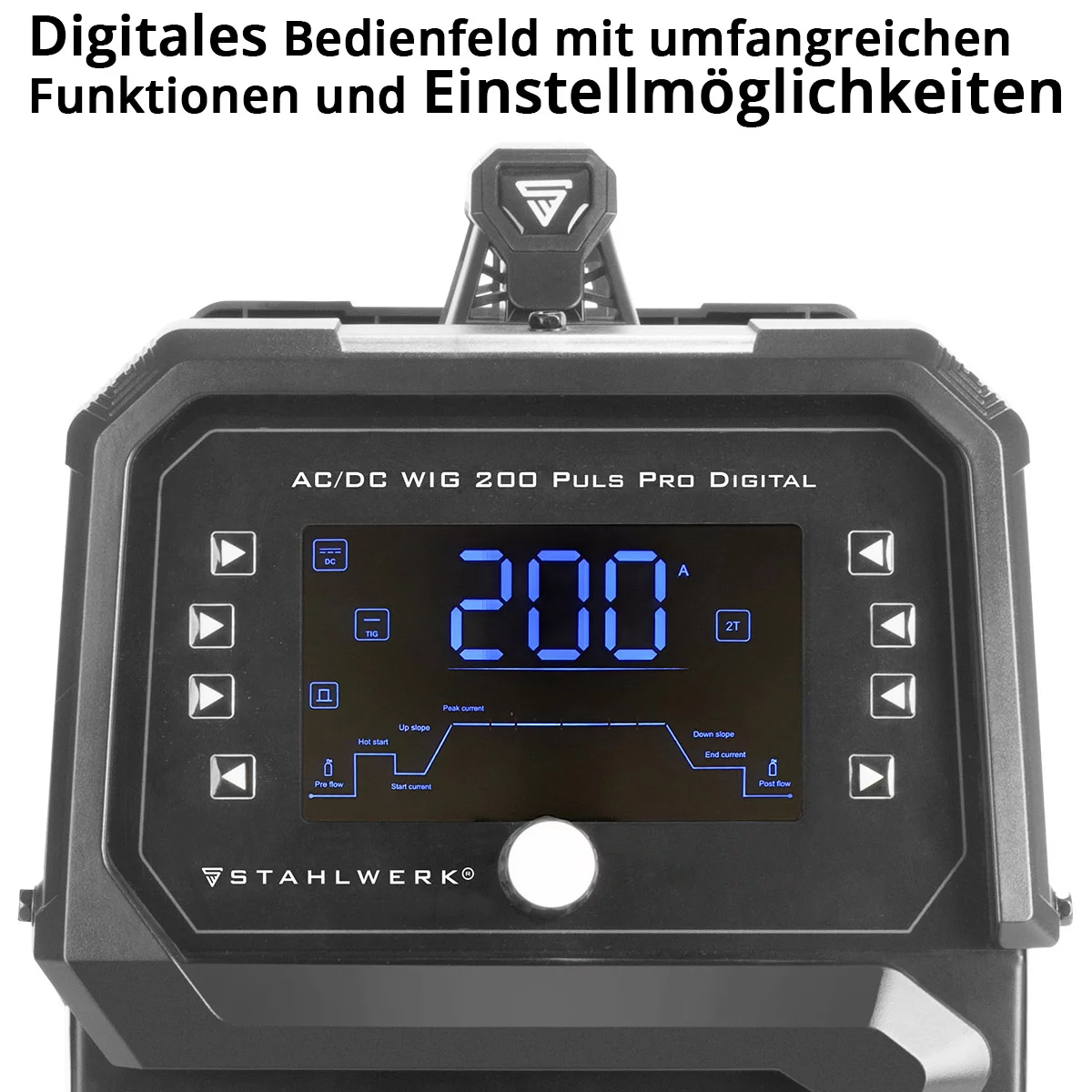 Aparat sudura aluminiu profesional AC/DC 200 Pulse Pro Stahlwerk Digital [2]