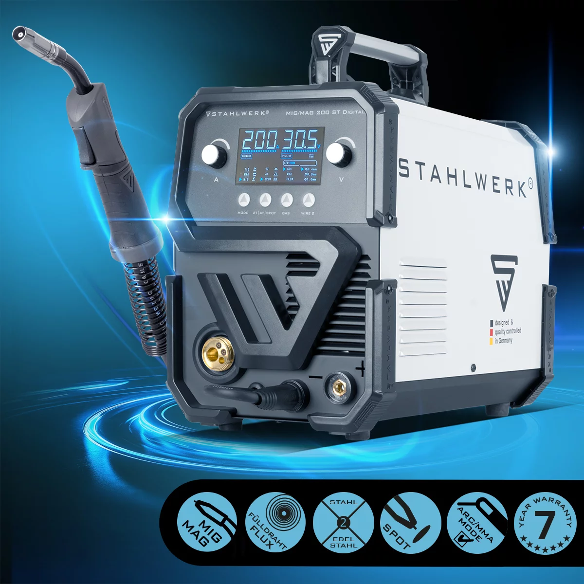 Aparat sudura MIG 200 Digital Sinergic Stahlwerk [18]