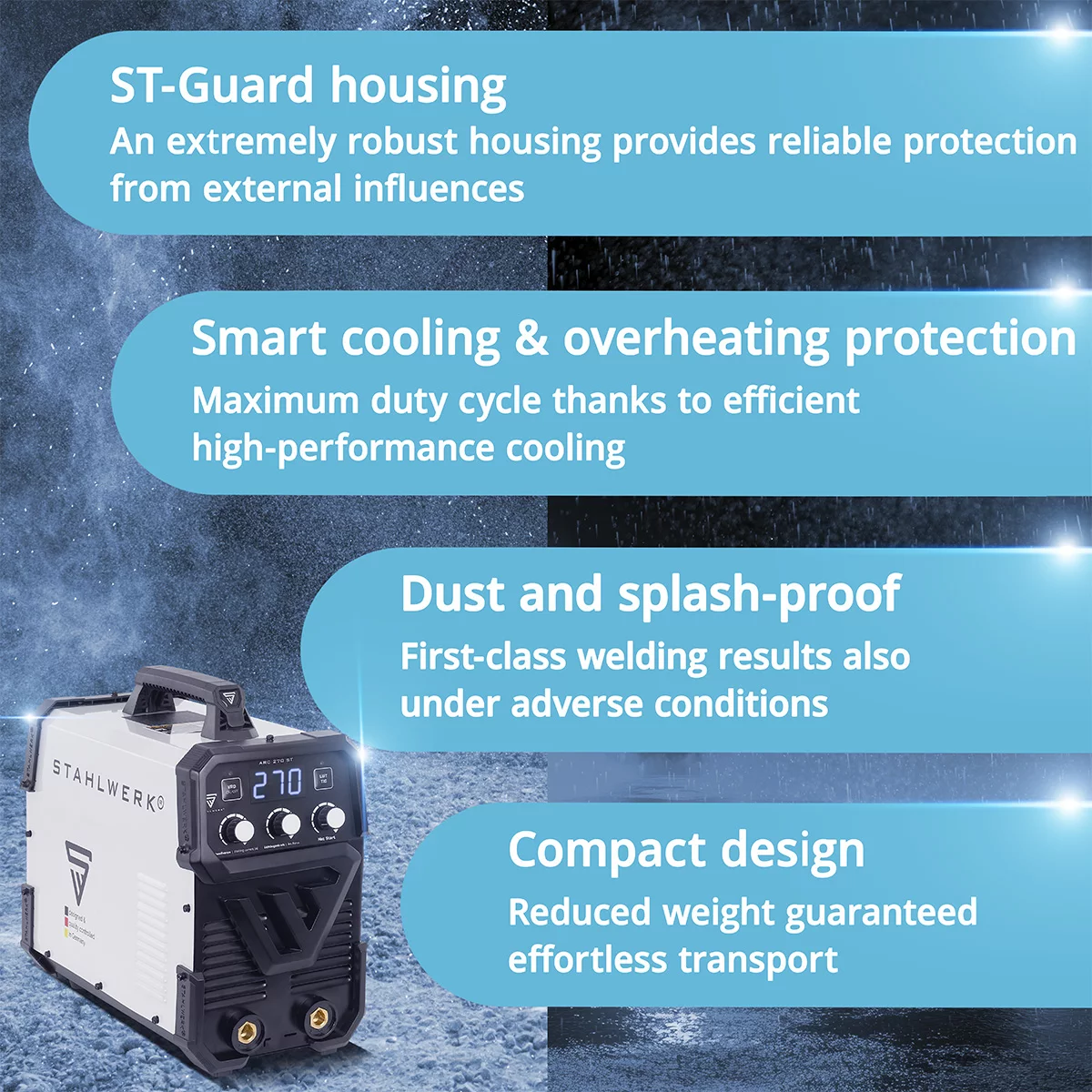 Aparat sudura MMA profesional trifazic ARC 270 ST Stahlwerk [6]