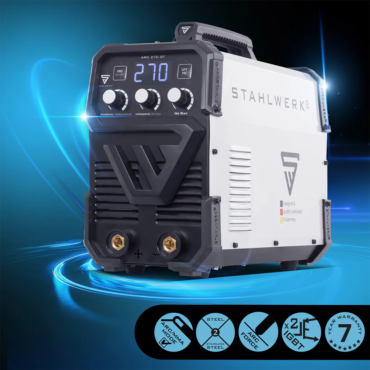 Aparat sudura MMA profesional trifazic ARC 270 ST Stahlwerk [2]