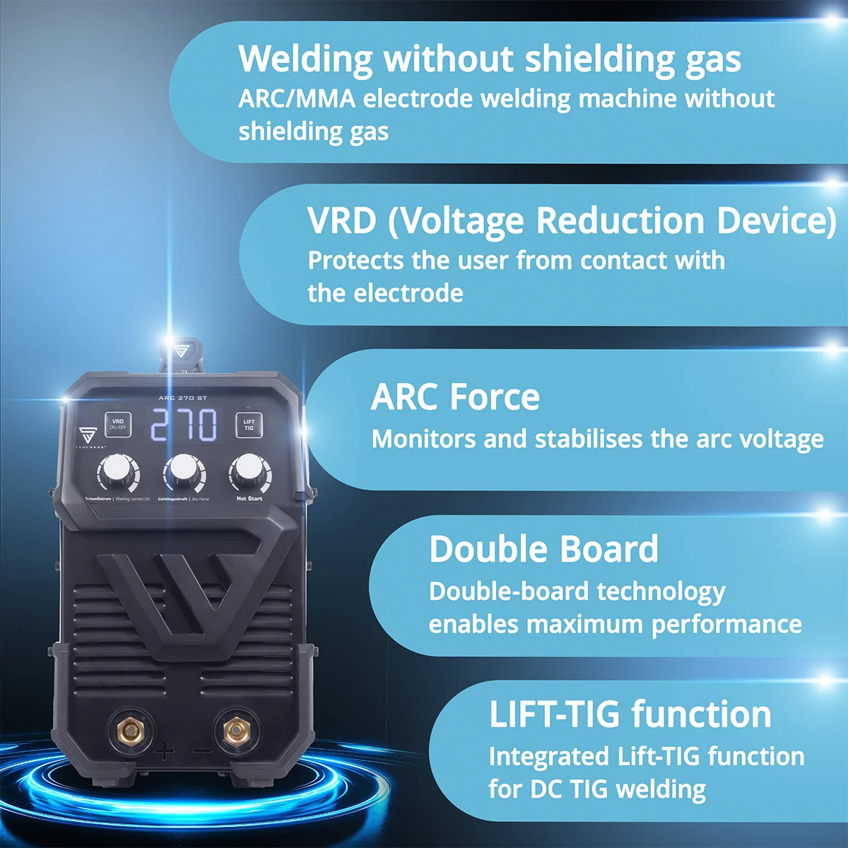 Aparat sudura MMA profesional trifazic ARC 270 ST Stahlwerk [7]