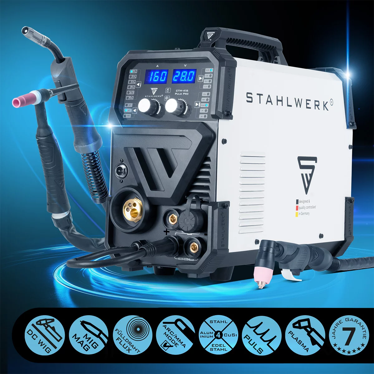 Aparat sudura multifunctional Stahlwerk CTM 416 puls  MIG/TIG/MMA/CUT [2]