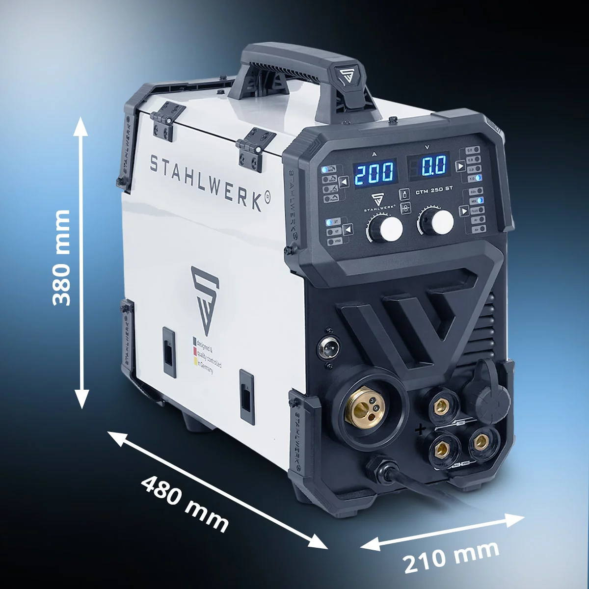 Aparat sudura multiproces Stahlwerk CTM-250 ST  200A TIG + MIG / MAG + MMA + 50A CUT / Plasma [3]