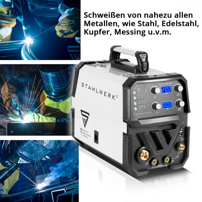 Aparat sudura multiproces Stahlwerk MTM 200 ST 200A TIG + MIG / MAG + MMA [7]