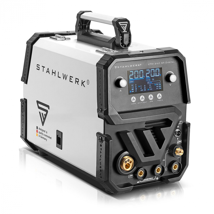 Aparat sudura multiproces Stahlwerk CTM 250 ST 200A TIG + MIG / MAG + MMA+PLASMA  Digital [8]