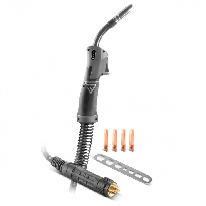 Aparat sudura profesional cu 4 role av. STAHLWERK MIG/MAG 200 Puls Pro Full Syergic multifunctional 5 in 1, cu pistolet pentru aluminiu si consumabile [14]