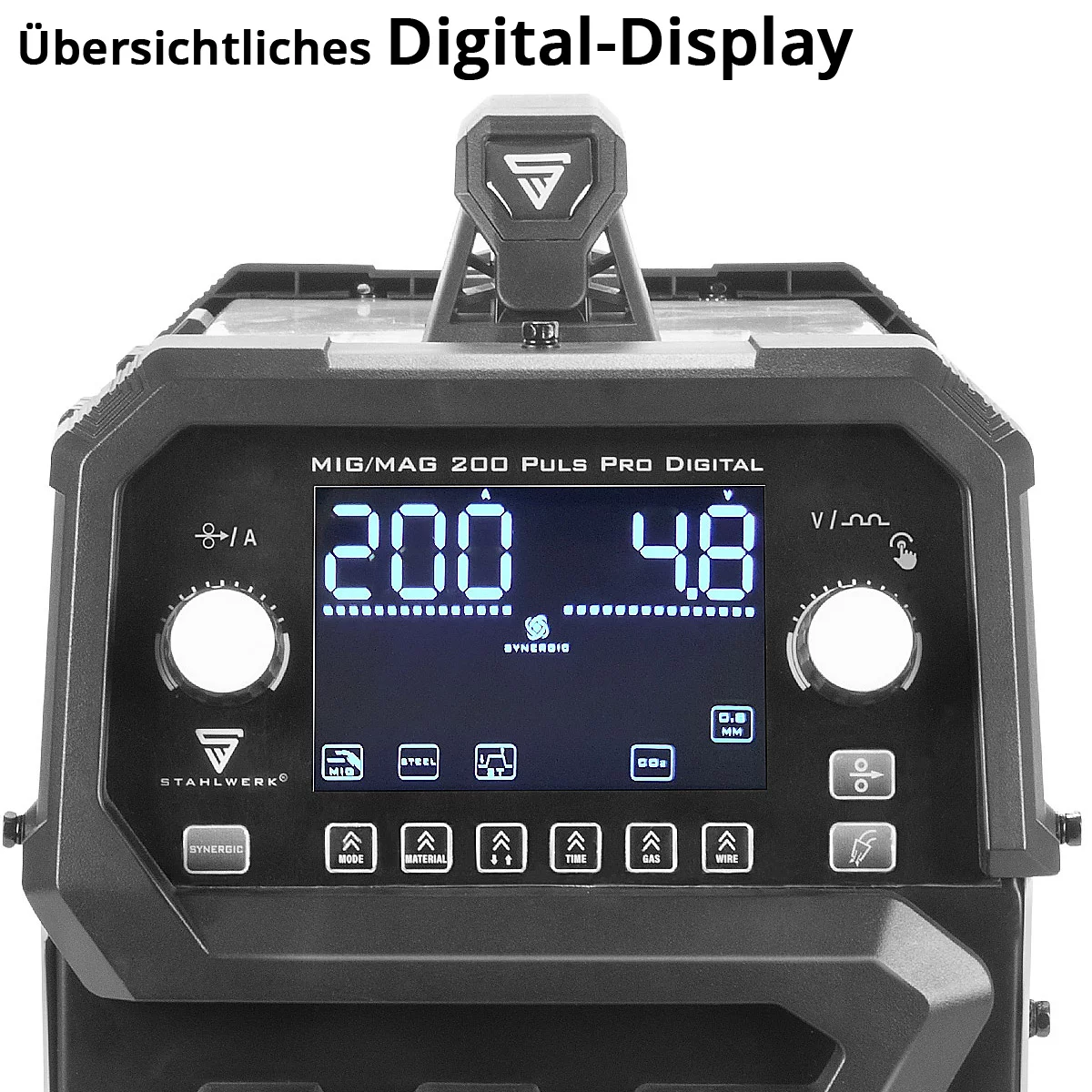 Aparat sudura profesional cu 4 role av. STAHLWERK MIG/MAG 200 Puls Pro Syergic Digital [9]