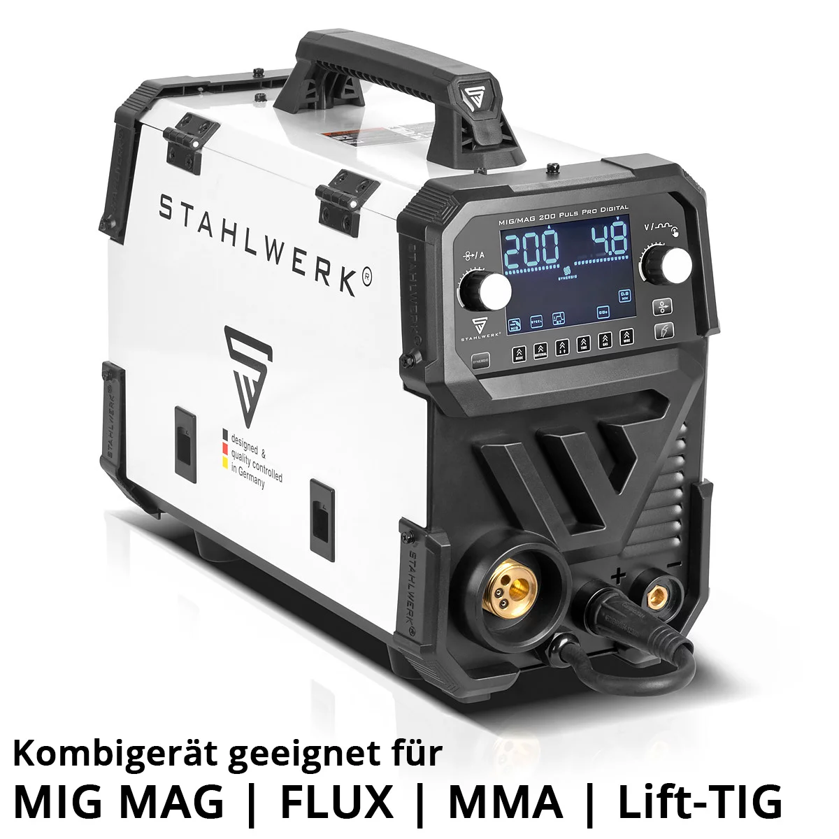 Aparat sudura profesional cu 4 role av. STAHLWERK MIG/MAG 200 Puls Pro Syergic Digital [10]