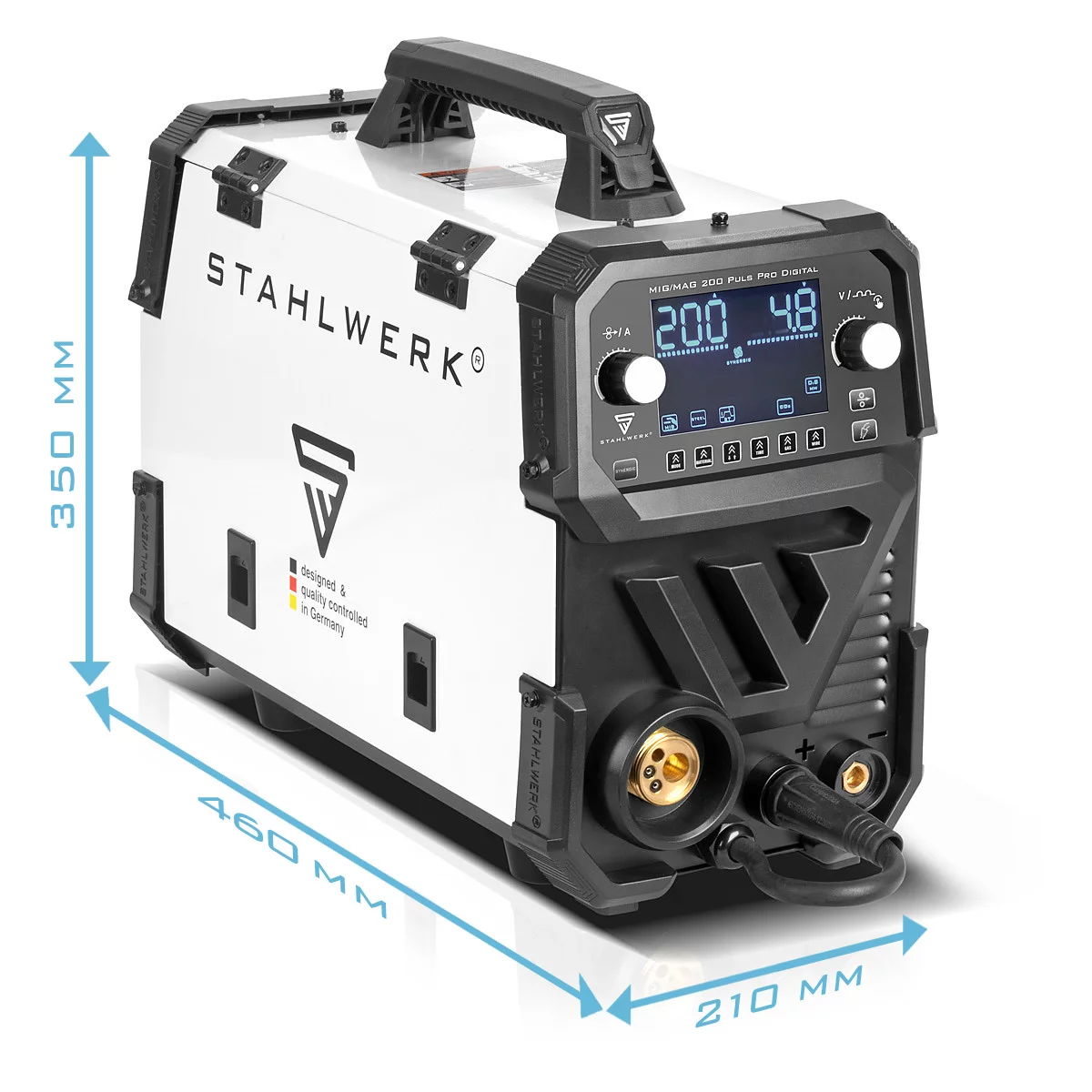 Aparat sudura profesional cu 4 role av. STAHLWERK MIG/MAG 200 Puls Pro Syergic Digital [11]