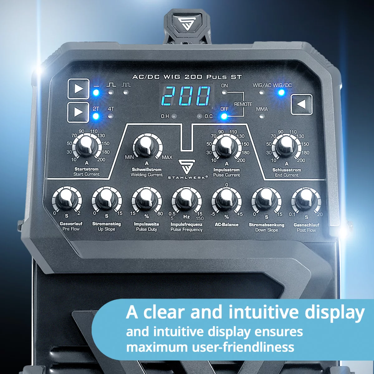 Aparat sudura profesional pentru aluminiu AC/DC 200 ST Pulse Stahlwerk [2]