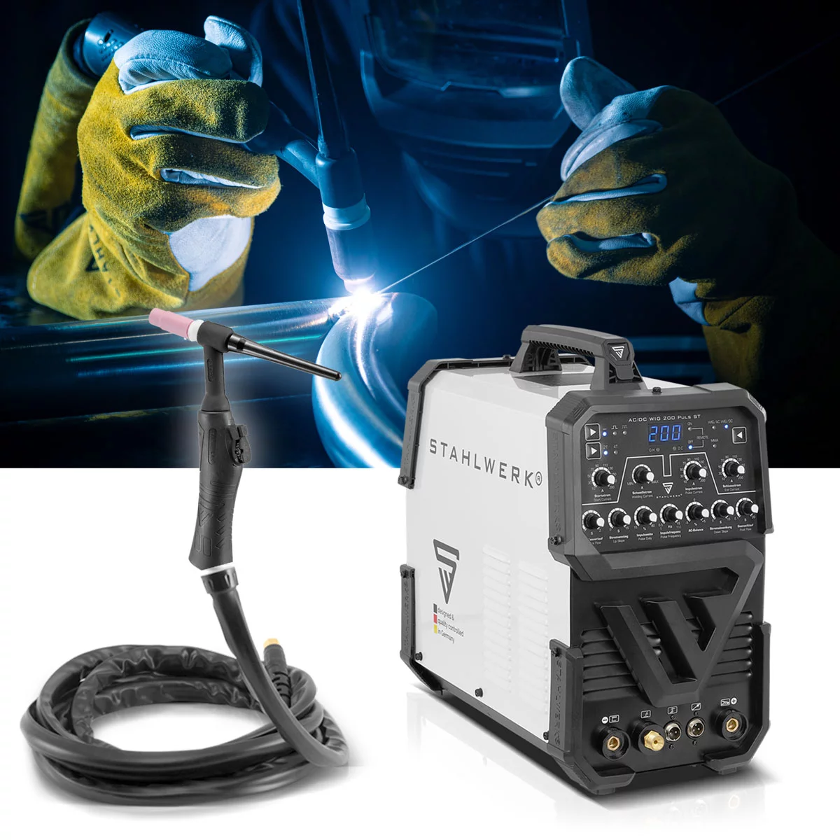 Aparat sudura profesional pentru aluminiu AC/DC 200 ST Pulse Stahlwerk [7]