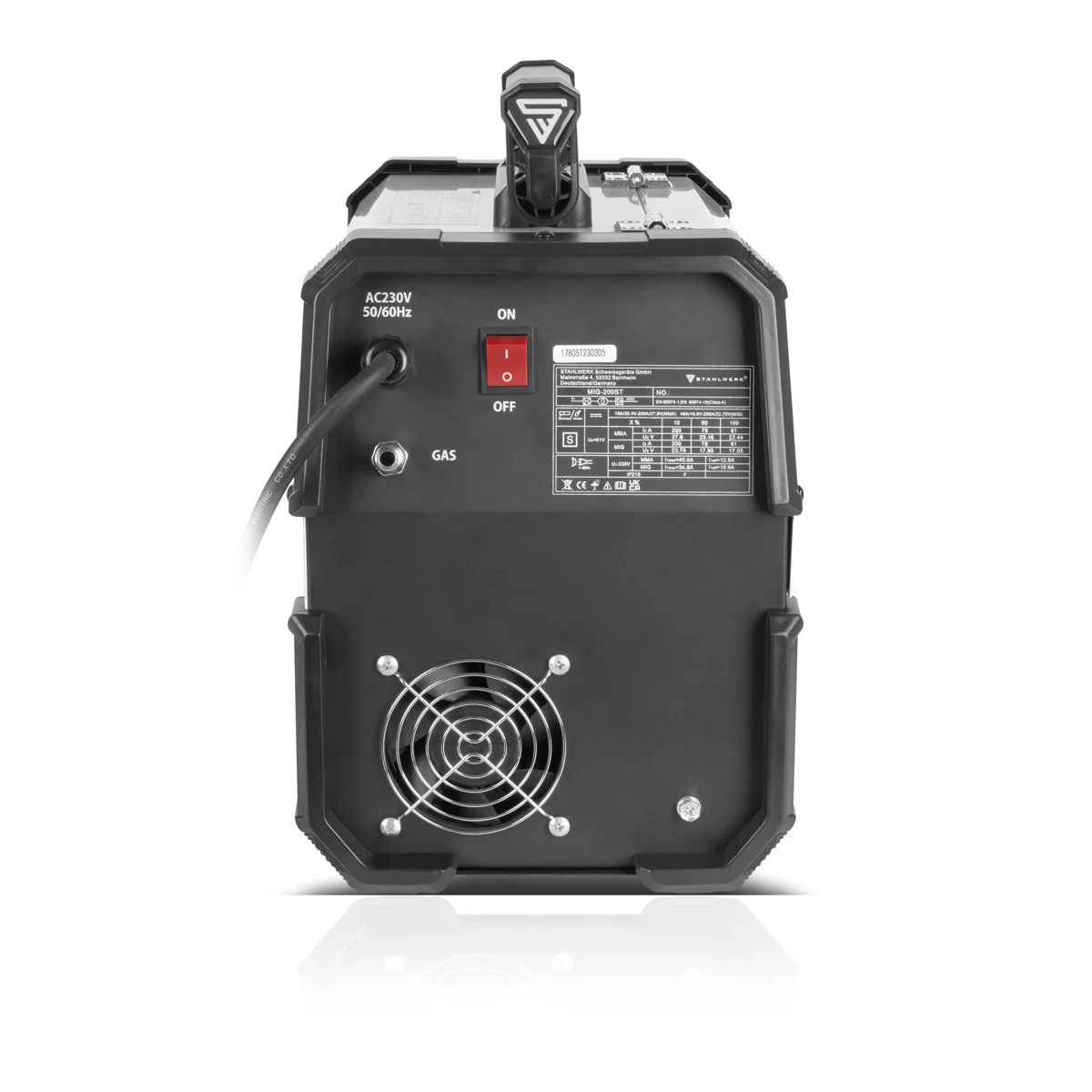 Aparat sudura profesional pentru sudura MIG 200 Digital Stahlwerk complet [2]
