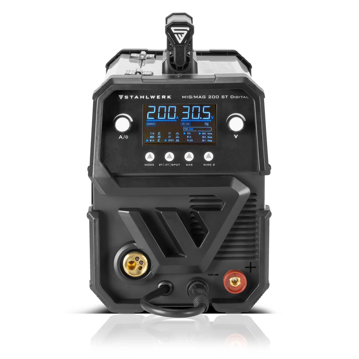 Aparat sudura profesional pentru sudura MIG 200 Digital Stahlwerk complet [5]