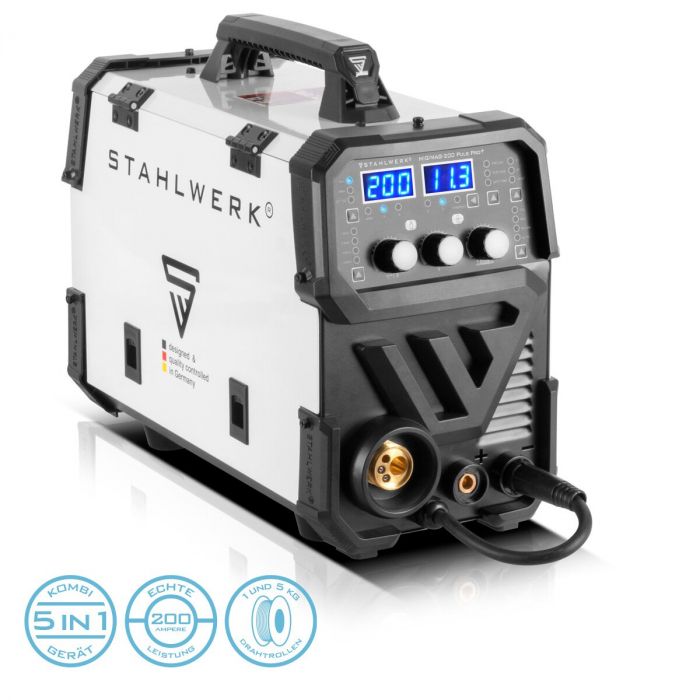 Aparat sudura profesional STAHLWERK MIG/MAG 200 Spot Puls Pro Full Syergic multifunctional 5 in 1 [6]