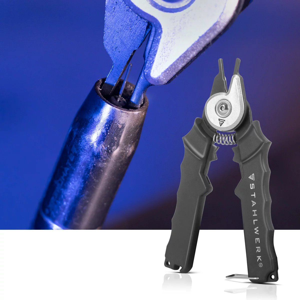 Clește pentru duze MIG MAG STAHLWERK 15-18 mm clește de sudură 4 în 1 | Clește special pentru torțe de sudură pentru închiderea firelor de sudură, curățarea, slăbirea, îndepărtarea și strângerea duzel [2]