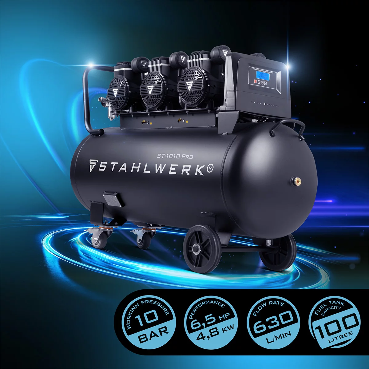 Compresor de aer comprimat STAHLWERK ST 1010 Pro - 10 bar [2]