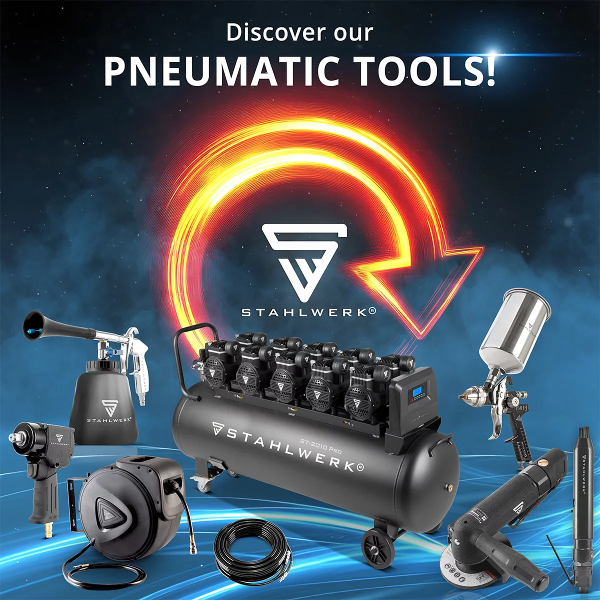 Compresor de aer comprimat STAHLWERK ST 1510 Pro - 10 bar [15]