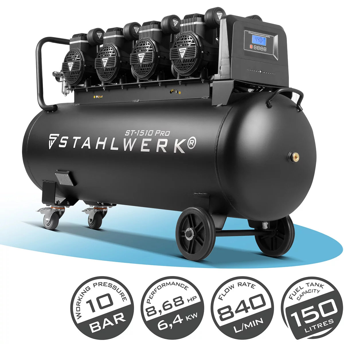 Compresor de aer comprimat STAHLWERK ST 1510 Pro - 10 bar [1]